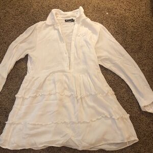 Dress or swim cover. All white PrettyLittleThing White Garment
